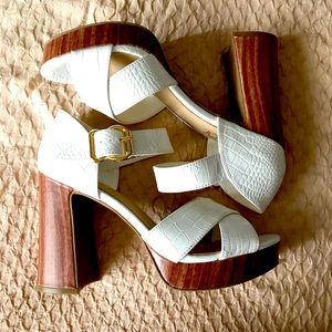 Funky block heel strappy sandals